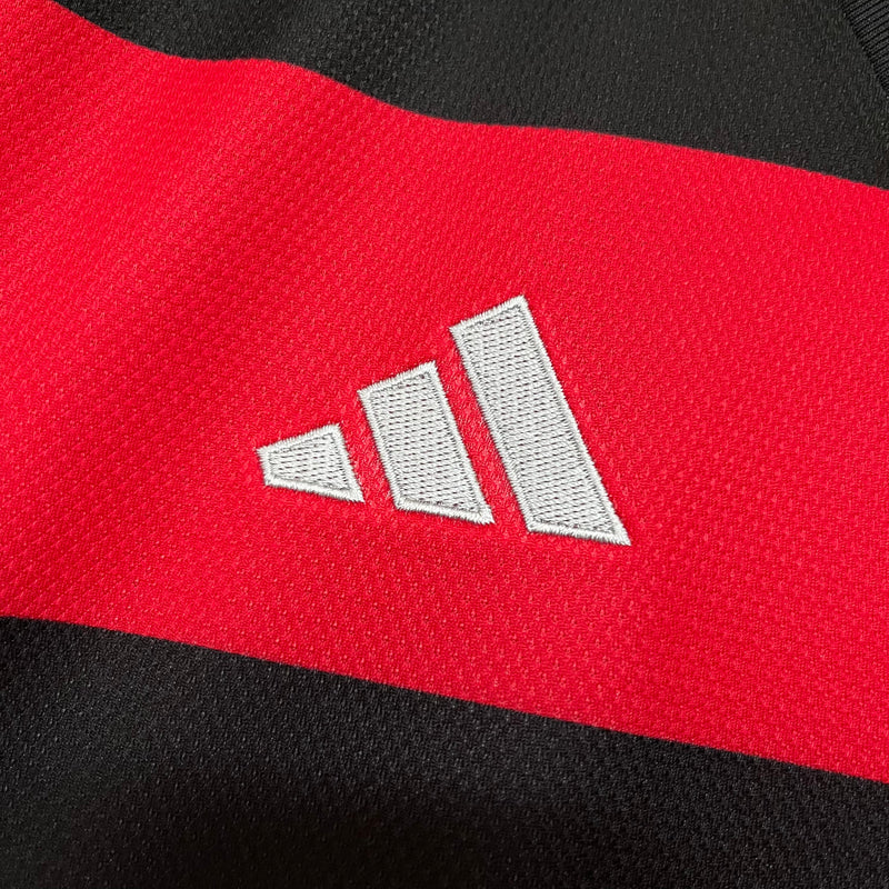 Camisa Flamengo Home 2024/25 Masculina Torcedor + Patch Campeão da Copa do Brasil 2024 +Chaveiro de Brinde