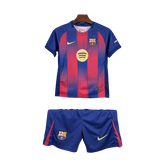 Conjunto Infantil Barcelona 25/26 Home - Azul e Grená