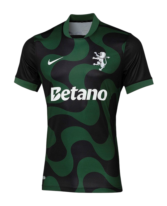 Camisa Sporting Third 25/26 s/n Torcedor Masculino - Preto e Verde
