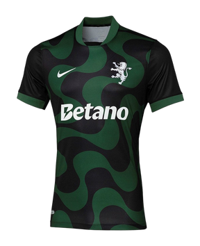 Camisa Sporting Third 25/26 s/n Torcedor Masculino - Preto e Verde