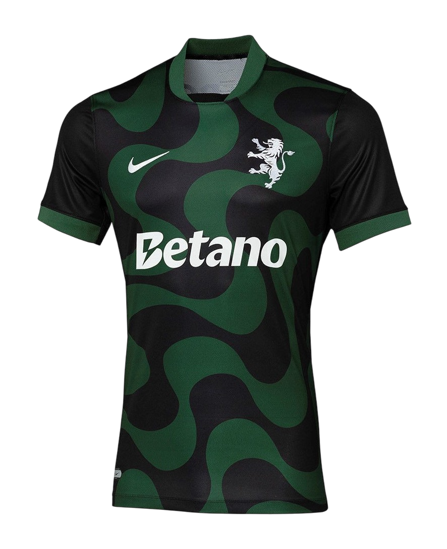 Camisa Sporting Third 25/26 s/n Torcedor Masculino - Preto e Verde