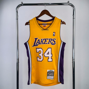 Regata Mitchell & Ness Los Angeles Lakers 1999-00 Dourada