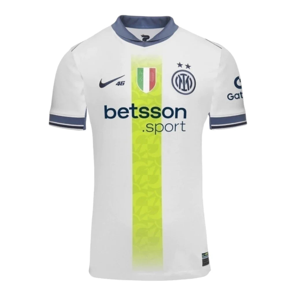 Camisa Inter de Milão Edição Especial Valentino Rossi II 25/26 - Torcedor - Branca e Verde