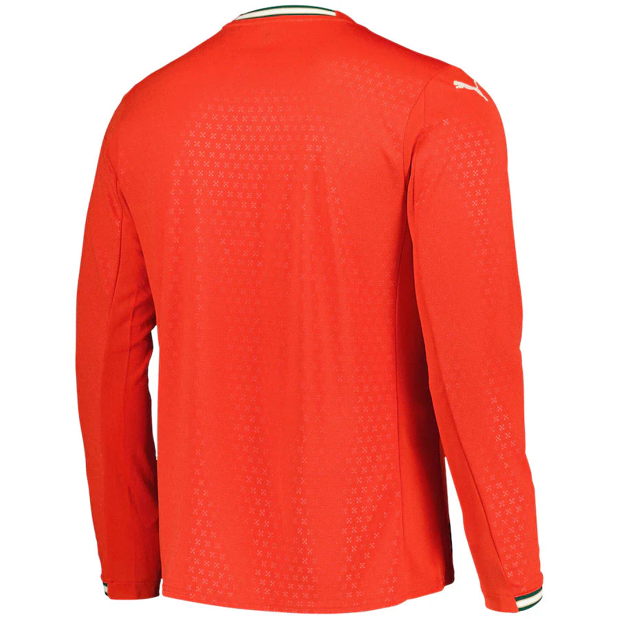 Camisa Portugal Manga Longa 25/26 Home Puma Masculino Torcedor - Vermelho