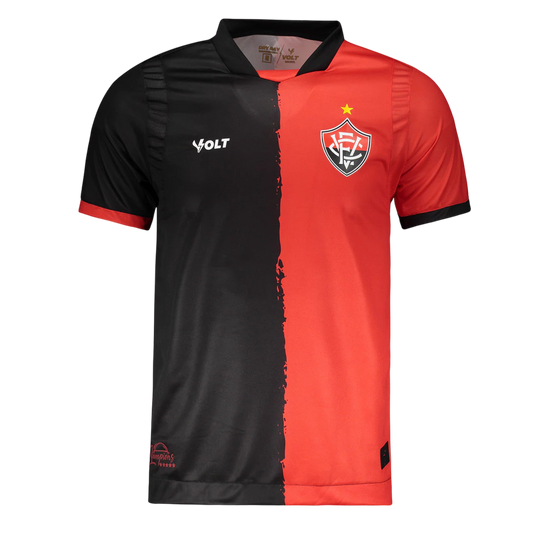 Camisa Vitoria 25/26 Copa do Nordeste Volt Torcedor - Vermelha e Preta