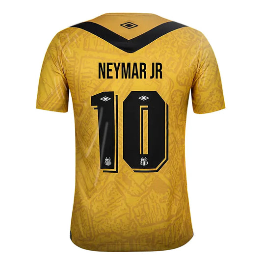 Camisa Santos Third 24/25 – NEYMAR JR 10 – Masculino Torcedor – Amarela