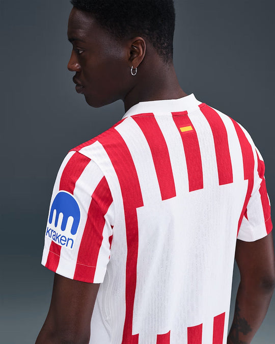 Camisa Atlético de Madrid Home 25/26 s/n° Torcedor Masculino - Branco e Vermelho